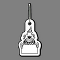 Zippy Pull Clip & Clown Holding Sign Clip Tag W/ Tab